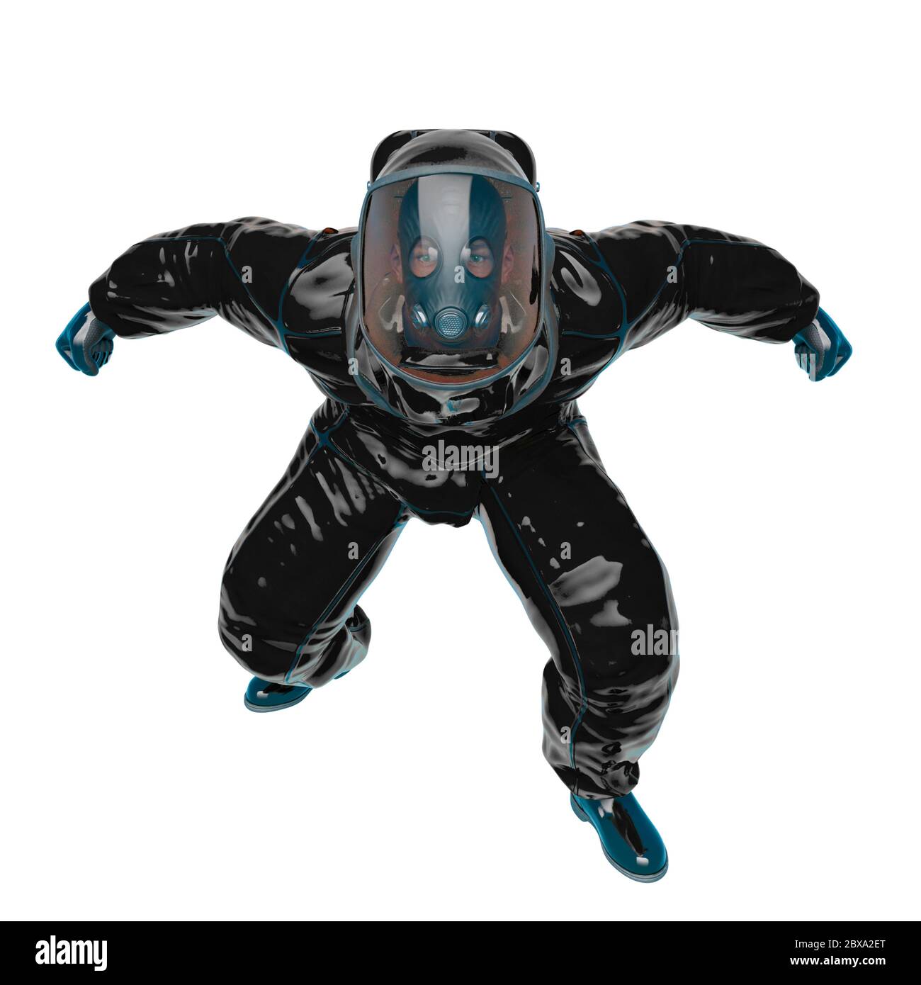 Biohazard Men bio hazard man ready to go in a white background. This biohazard in ...