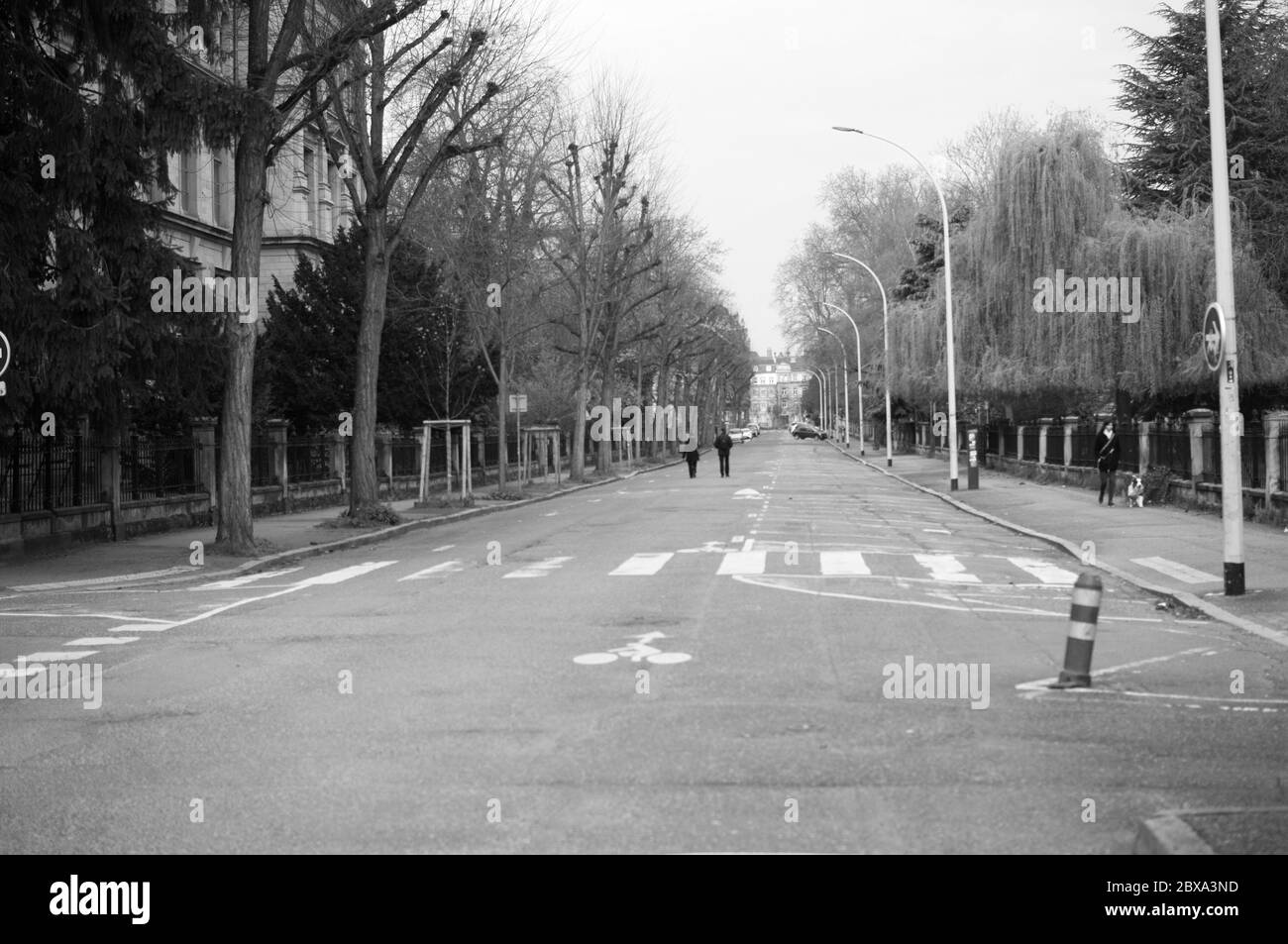 Covid19 Coronavirus Street photography-Strasbourg France Stock Photo