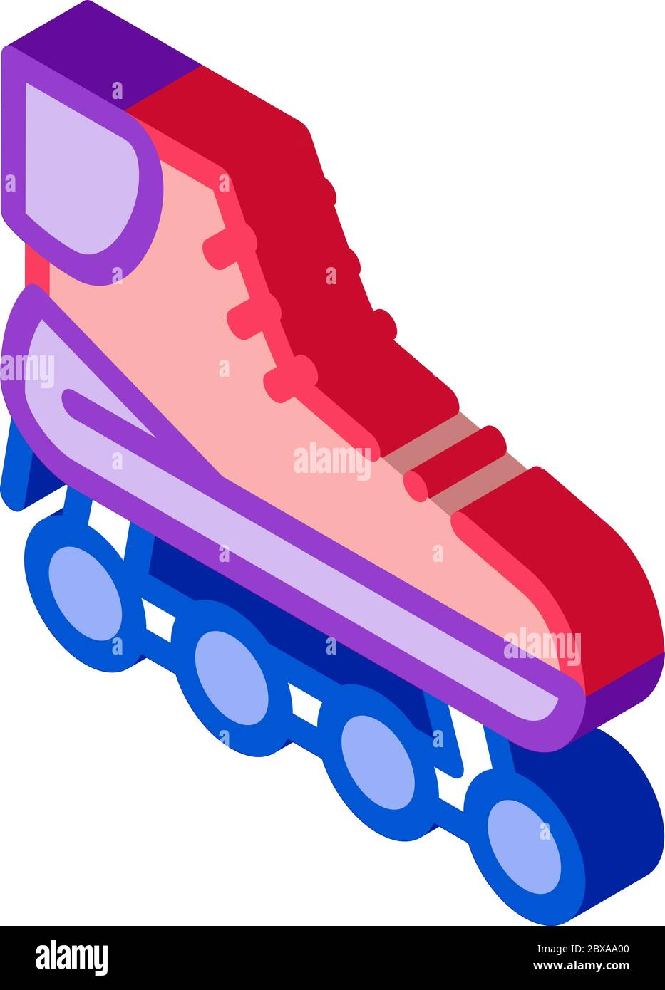 Rollers isometric icon vector illustration Stock Vector