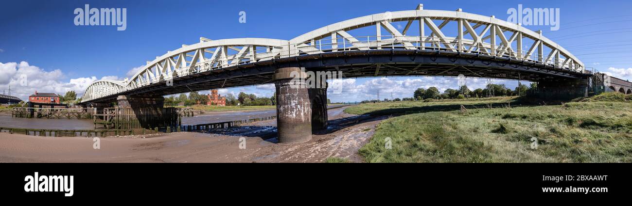Hawarden Railway Bridge, Deeside, North Wales Stock Photo