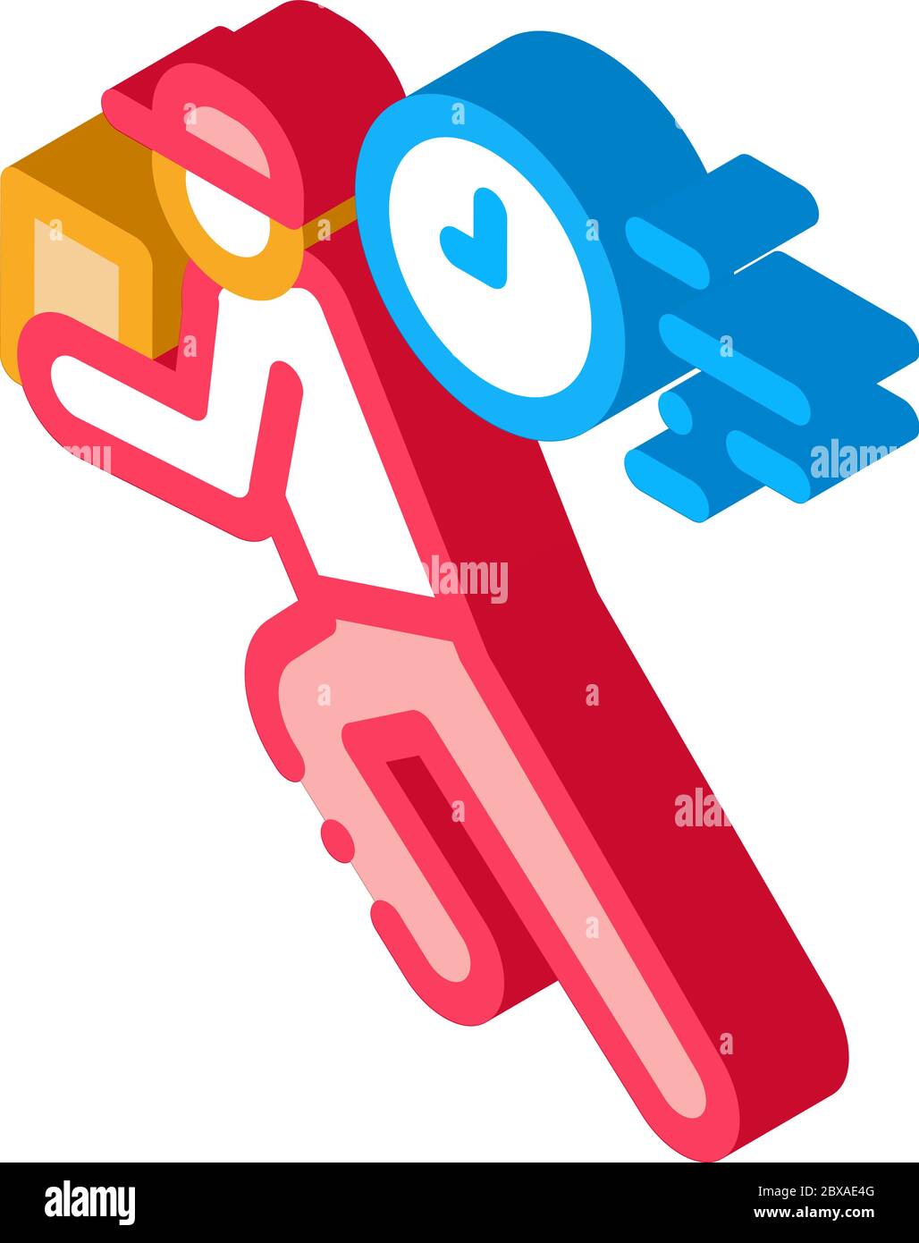 Delivery Express Courier isometric icon vector illustration Stock ...