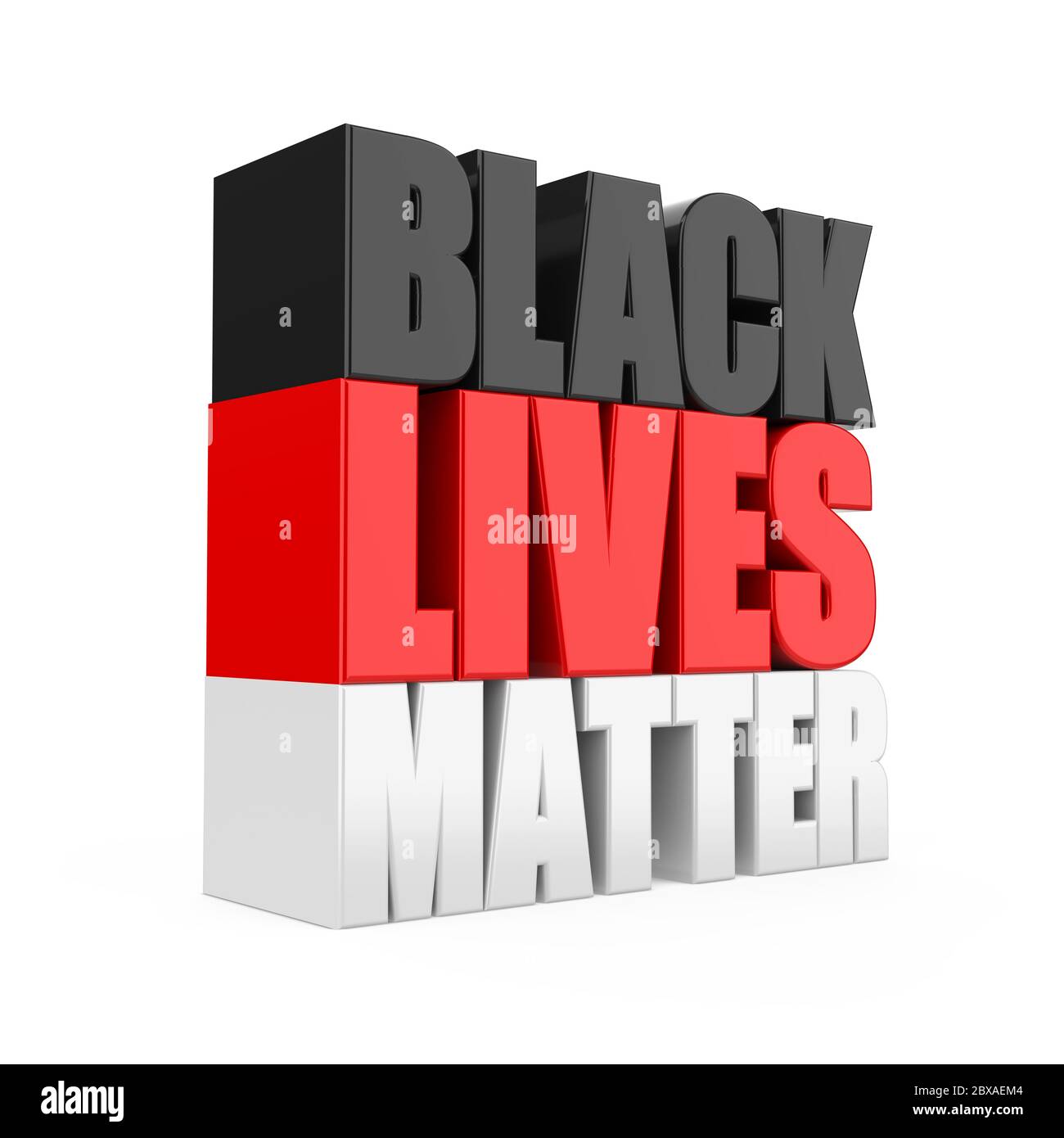 Black Lives Matter Sign Isolated Stock Photo