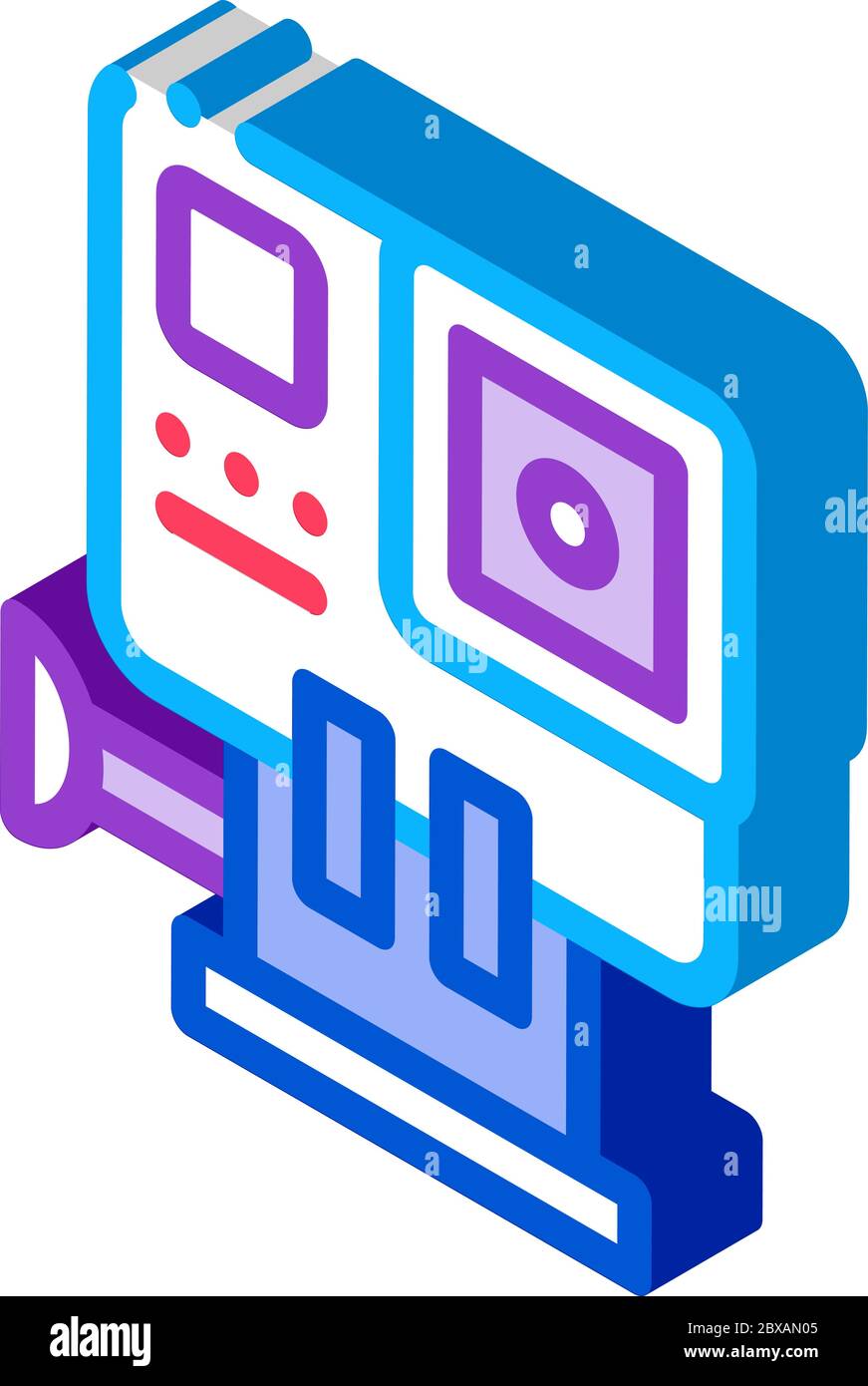 Action Camera isometric icon vector illustration Stock Vector