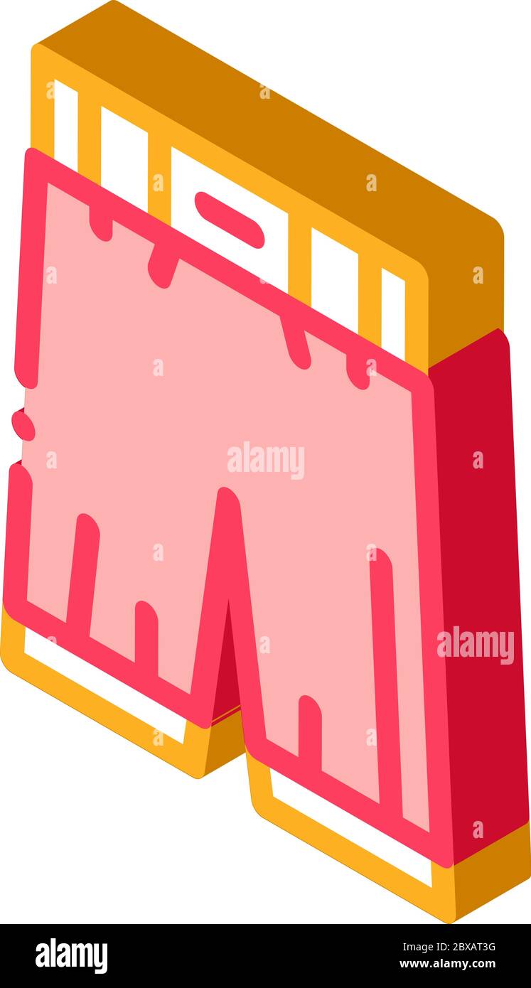 Protective Boxing Pants isometric icon vector illustration Stock Vector