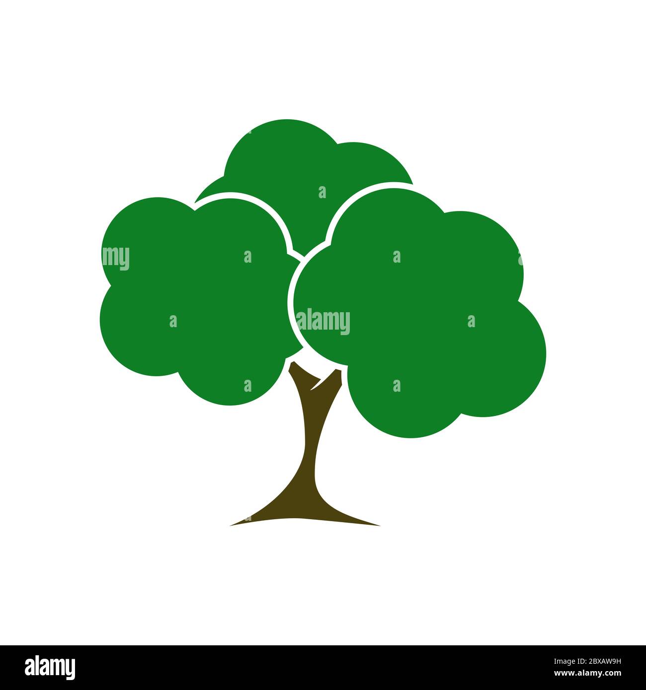 green tree nature design vector illustration Stock Vector Image & Art ...