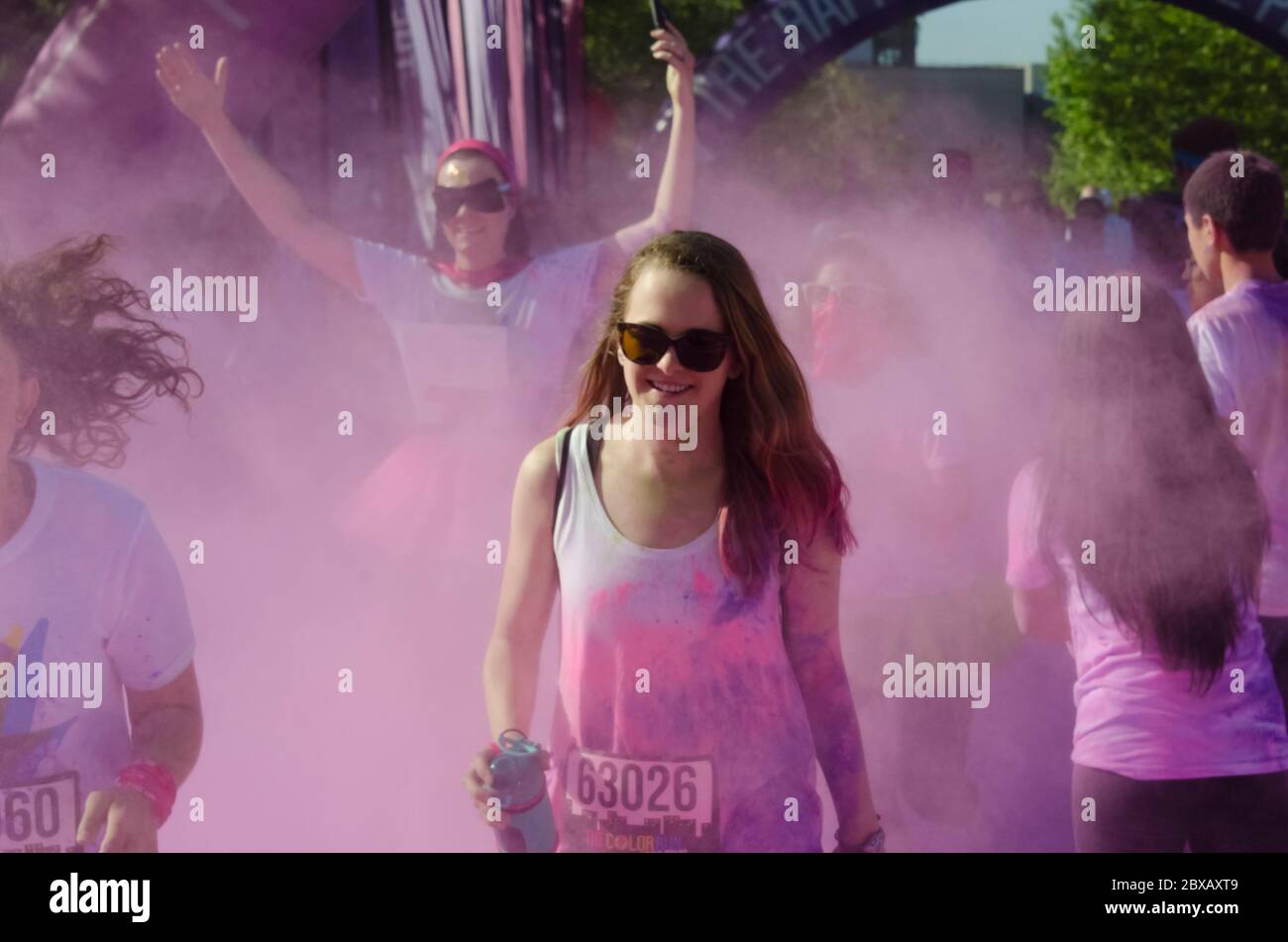Images from the Color Run, in Seattle Washington, USA Stock Photo - Alamy