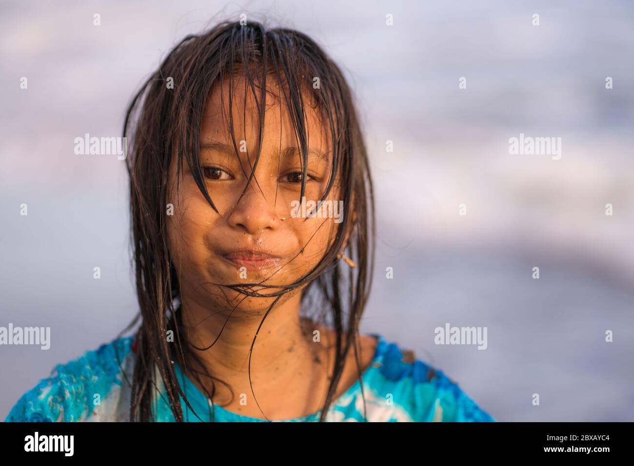 beach lifestyle portrait of young beautiful and happy 7 or 8 years old Asian American mixed child girl with wet hair enjoying holidays playing in the Stock Photo - Alamy beach lifestyle portrait of young beautiful and happy 7 or 8 years old Asian American mixed child girl with wet hair enjoying holidays playing in the Stock Photo - Alamy