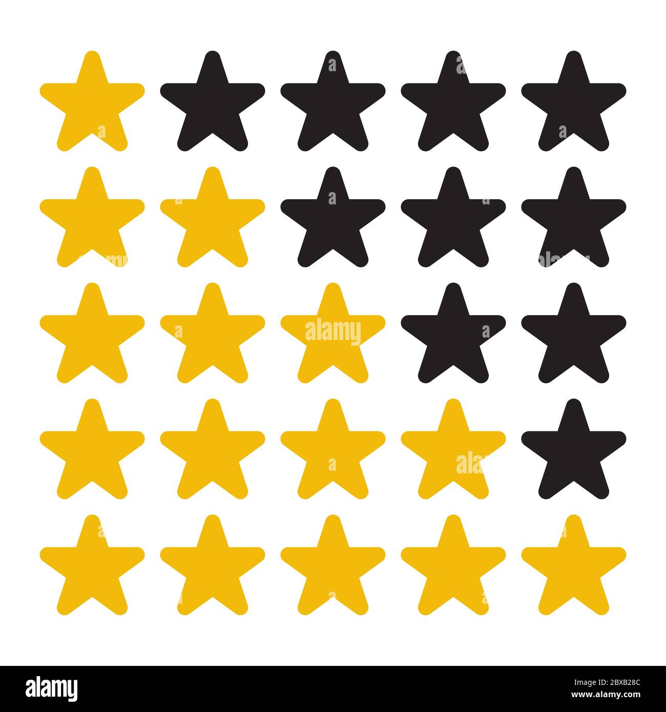set icon star rating design vector illustration Stock Vector