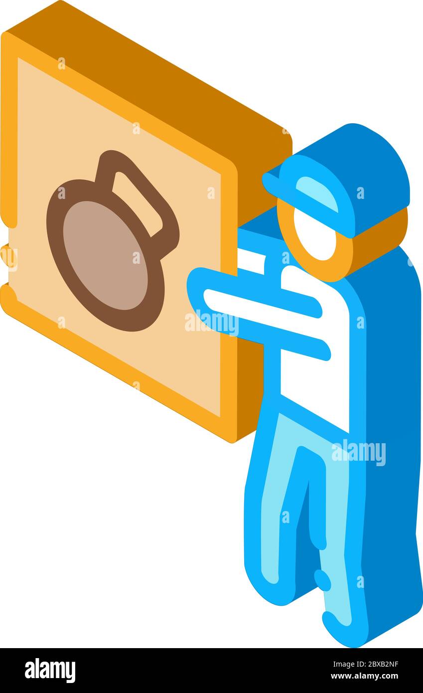 Loader isometric icon vector illustration Stock Vector