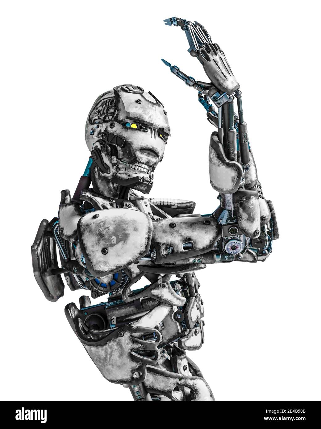 this cyber robot. This guy will put some fun in yours creations Stock Photo  - Alamy