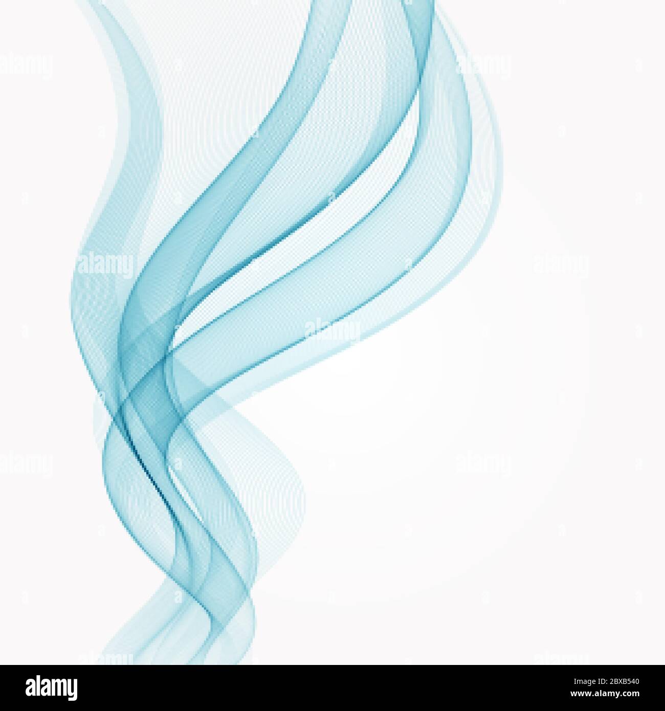 Abstract blue background with wave Flowing wave blue Stock Vector