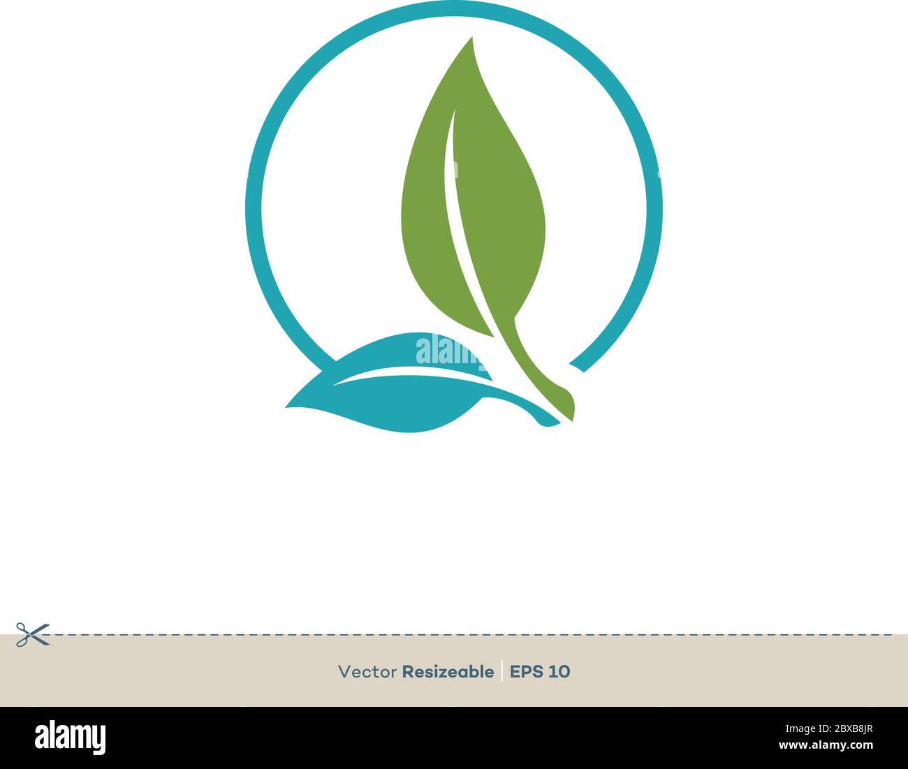 Green Leaves Vector Logo Template Illustration Design. Vector EPS 10 ...