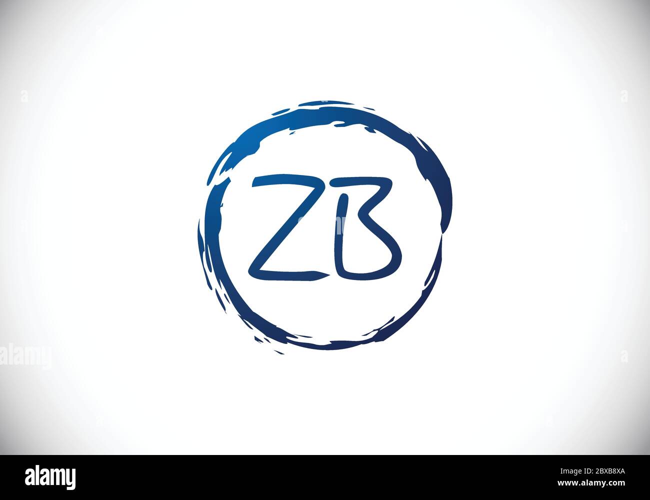Initial Monogram Letter Z B Logo Design Vector Template. Graphic ...