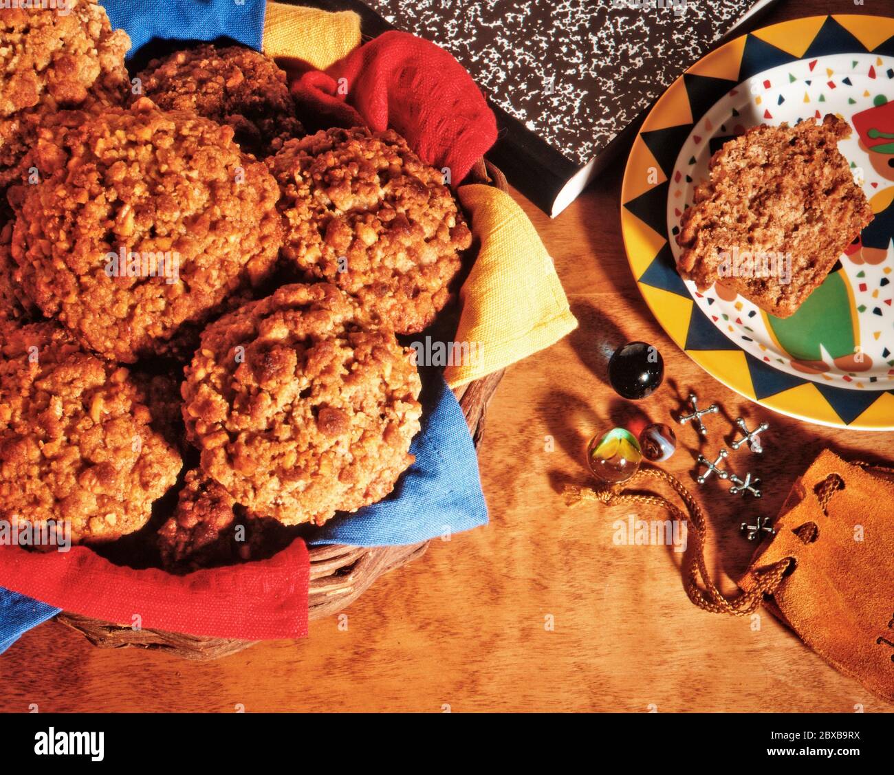 Walnut Bran Muffins Stock Photo