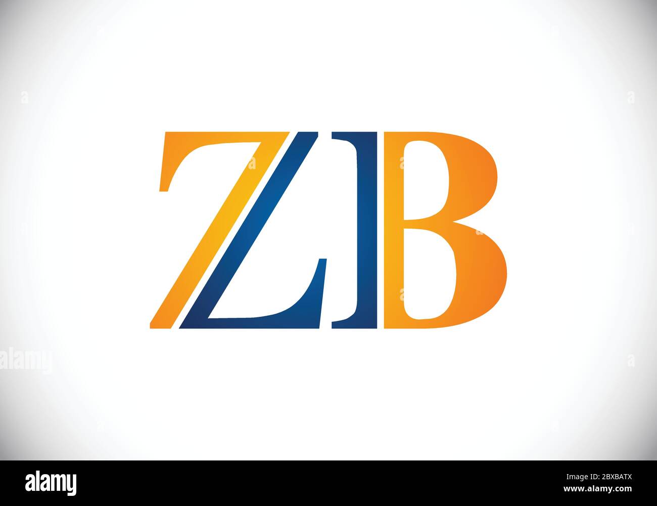 Initial Monogram Letter Z B Logo Design Vector Template. Graphic ...