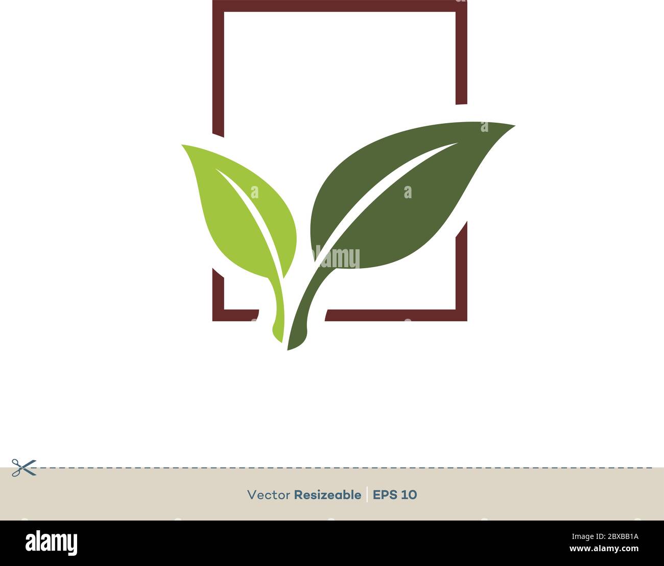 Green Leaves Vector Logo Template Illustration Design. Vector EPS 10 ...