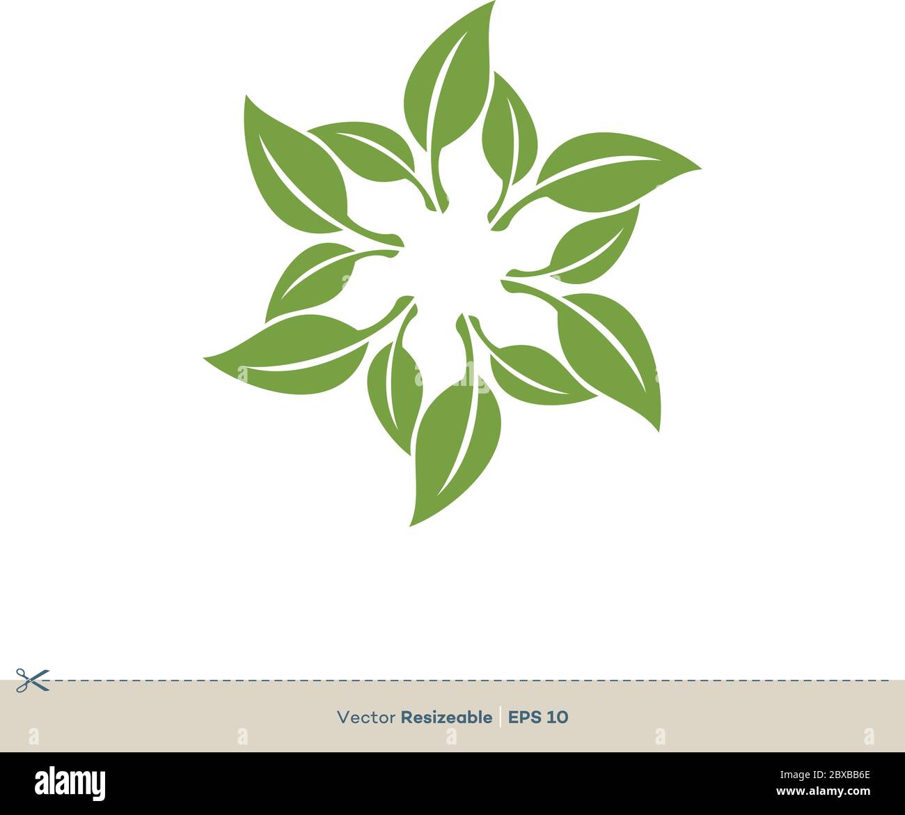 Green Leaves Vector Logo Template Illustration Design. Vector EPS 10 ...