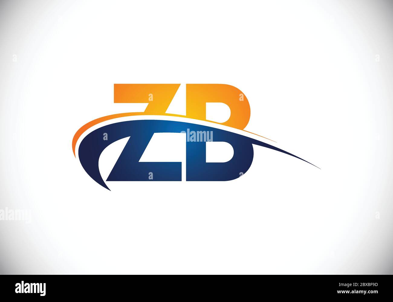 Initial Monogram Letter Z B Logo Design Vector Template. Graphic ...