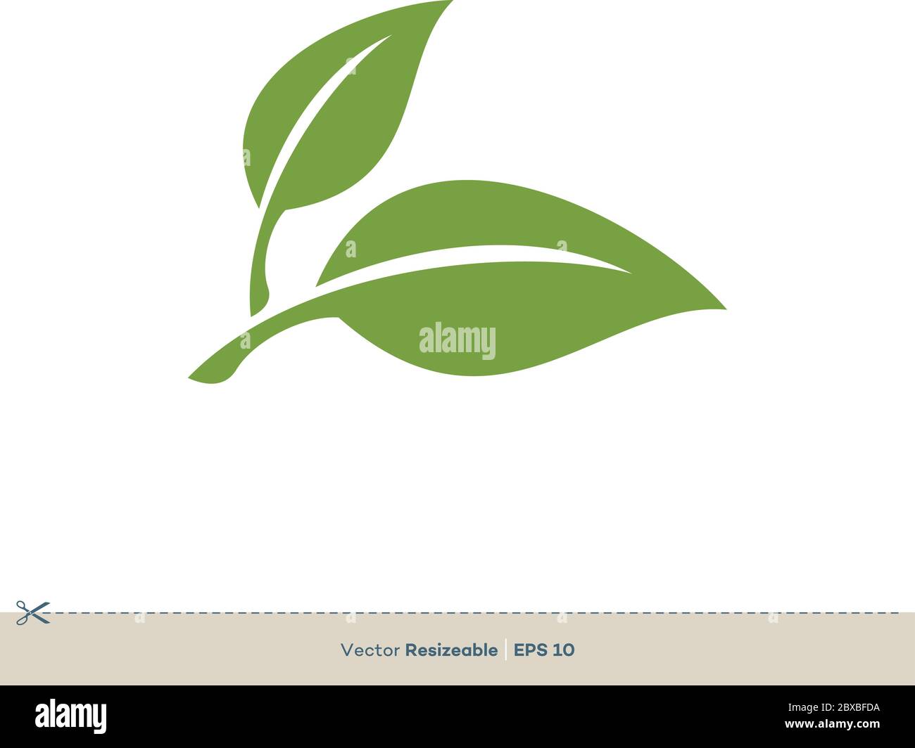 Green Leaves Vector Logo Template Illustration Design. Vector EPS 10 ...