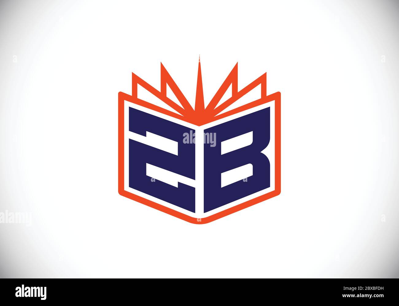 Initial Monogram Letter Z B Logo Design Vector Template. Graphic ...