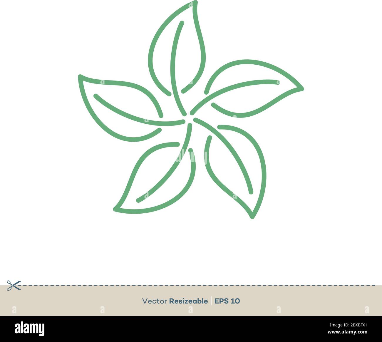 Green Leaves Vector Logo Template Illustration Design. Vector EPS 10 ...