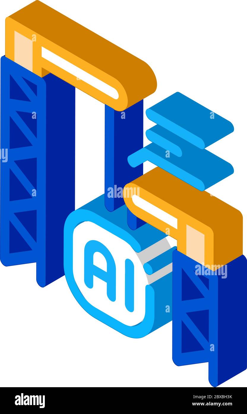Building Crane isometric icon vector illustration Stock Vector Image ...
