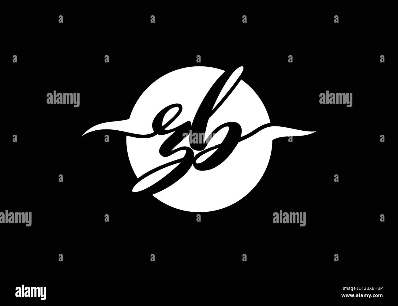Initial Monogram Letter Z B Logo Design Vector Template. Graphic ...