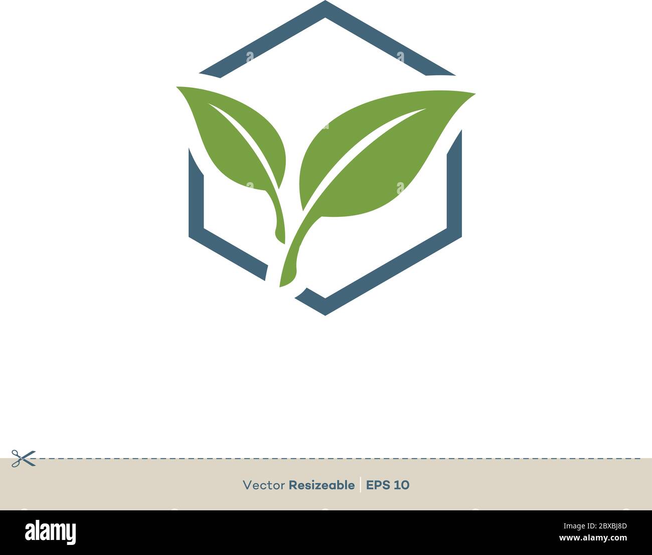 Green Leaves Vector Logo Template Illustration Design. Vector EPS 10 ...