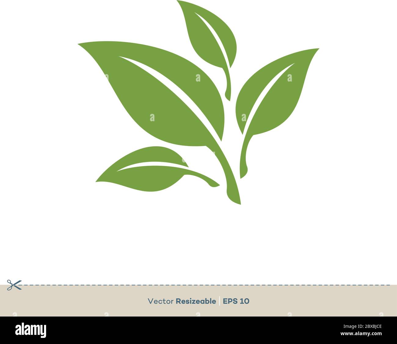 Green Leaves Vector Logo Template Illustration Design. Vector EPS 10 ...