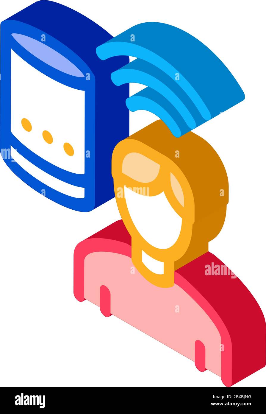 Voice Control isometric icon vector illustration Stock Vector
