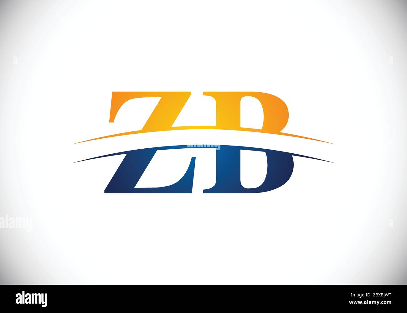 Initial Monogram Letter Z B Logo Design Vector Template. Graphic ...