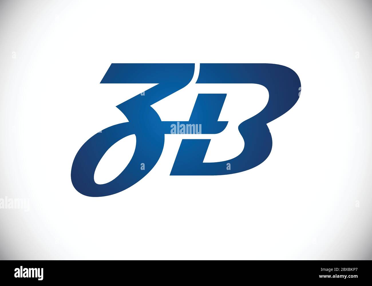 Initial Monogram Letter Z B Logo Design Vector Template. Graphic ...