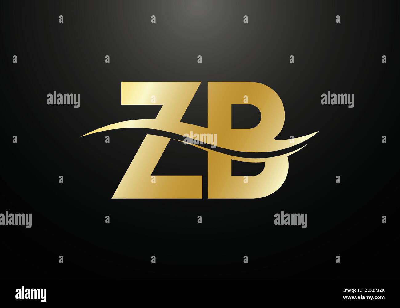 Initial Monogram Letter Z B Logo Design Vector Template. Graphic ...
