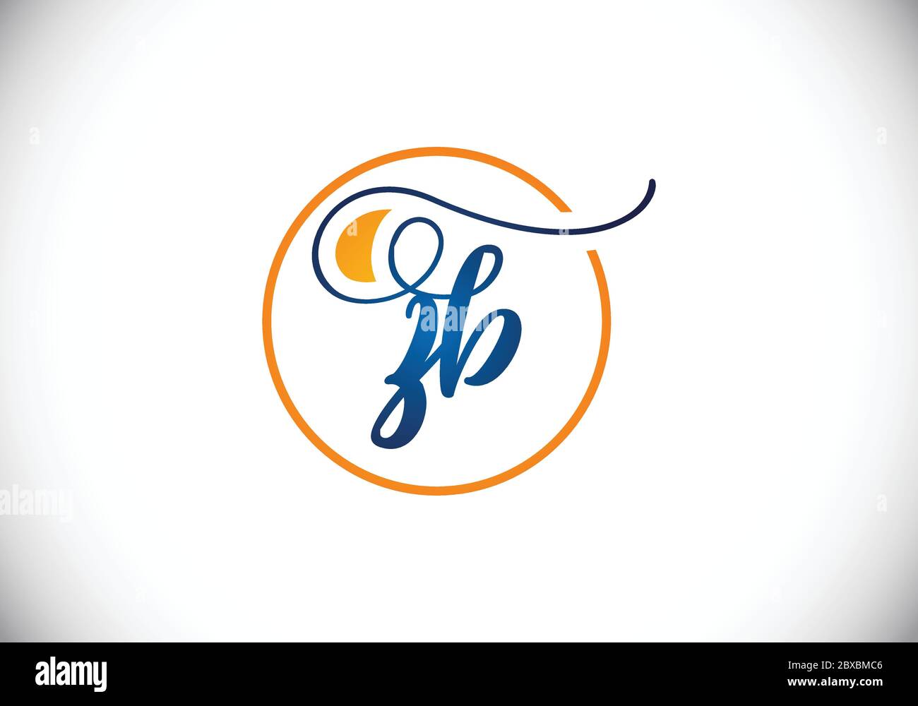 Initial Monogram Letter Z B Logo Design Vector Template. Graphic ...