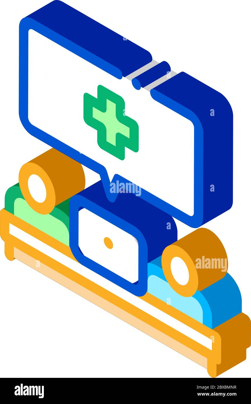 Medical Aid isometric icon vector illustration Stock Vector Image & Art ...