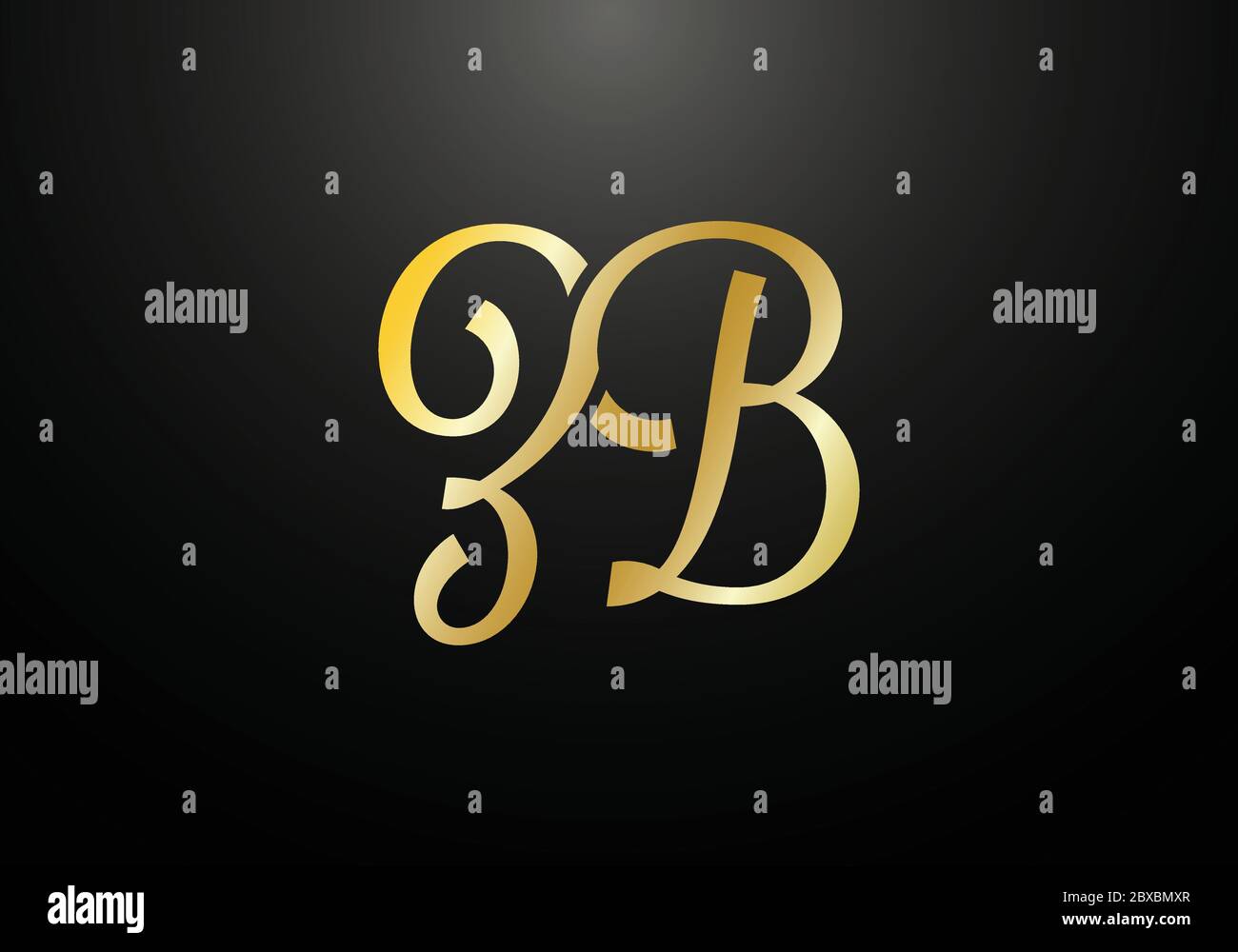 Initial Monogram Letter Z B Logo Design Vector Template. Graphic ...