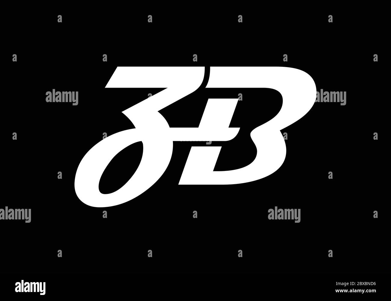 Initial Monogram Letter Z B Logo Design Vector Template. Graphic ...