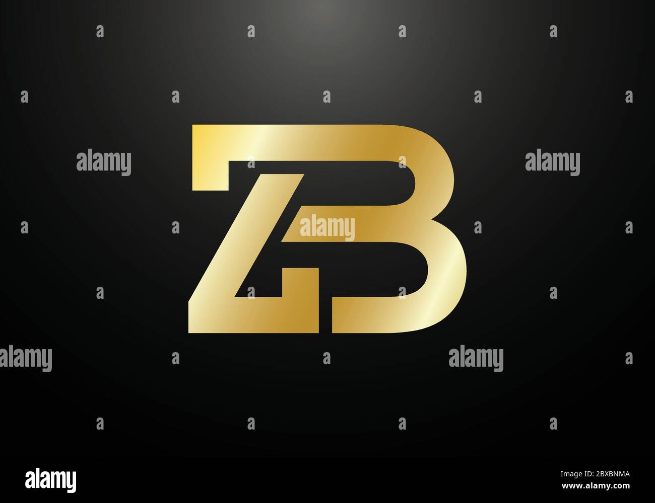 Initial Monogram Letter Z B Logo Design Vector Template. Graphic ...