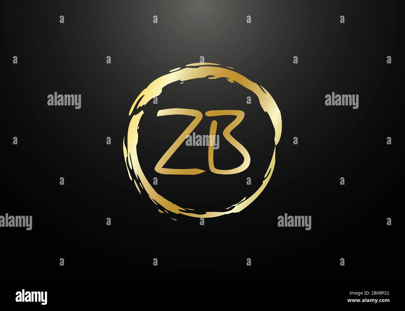 Initial Monogram Letter Z B Logo Design Vector Template. Graphic ...