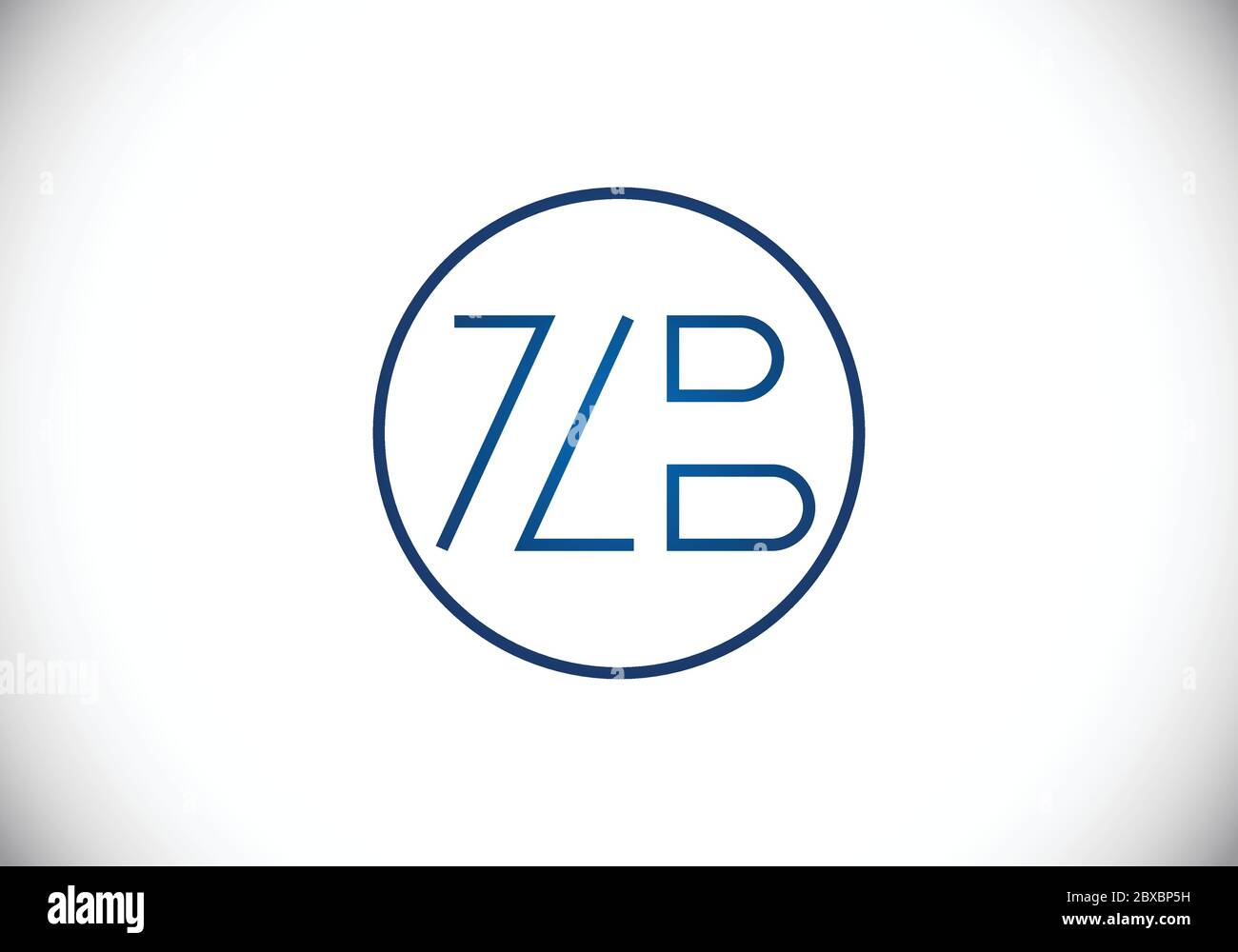 Initial Monogram Letter Z B Logo Design Vector Template. Graphic ...
