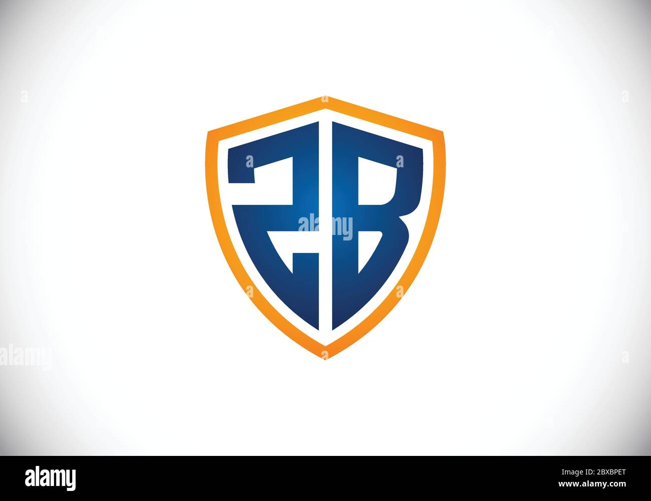 Initial Monogram Letter Z B Logo Design Vector Template. Graphic ...
