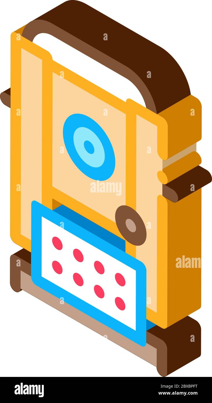 Optical Topography Equipment isometric icon vector illustration Stock ...