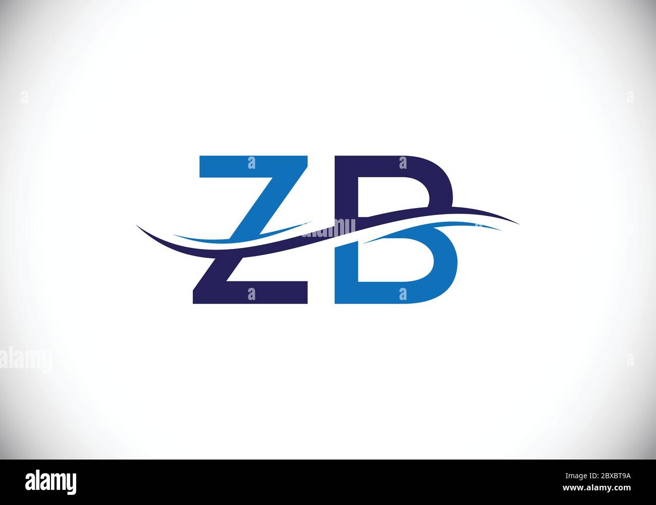 Initial Monogram Letter Z B Logo Design Vector Template. Graphic ...