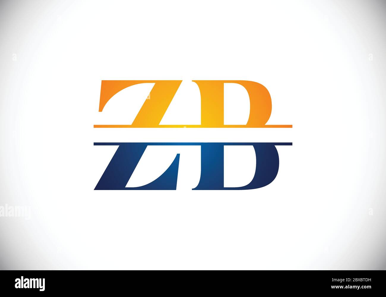 Initial Monogram Letter Z B Logo Design Vector Template. Graphic ...