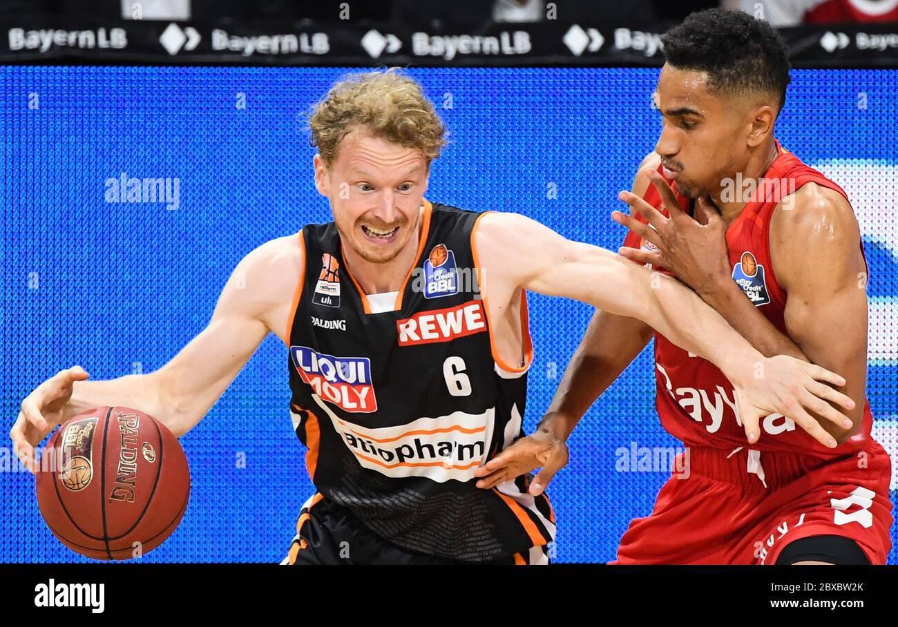 Munich, Germany. 06th June, 2020. Basketball Basketball Bundesliga