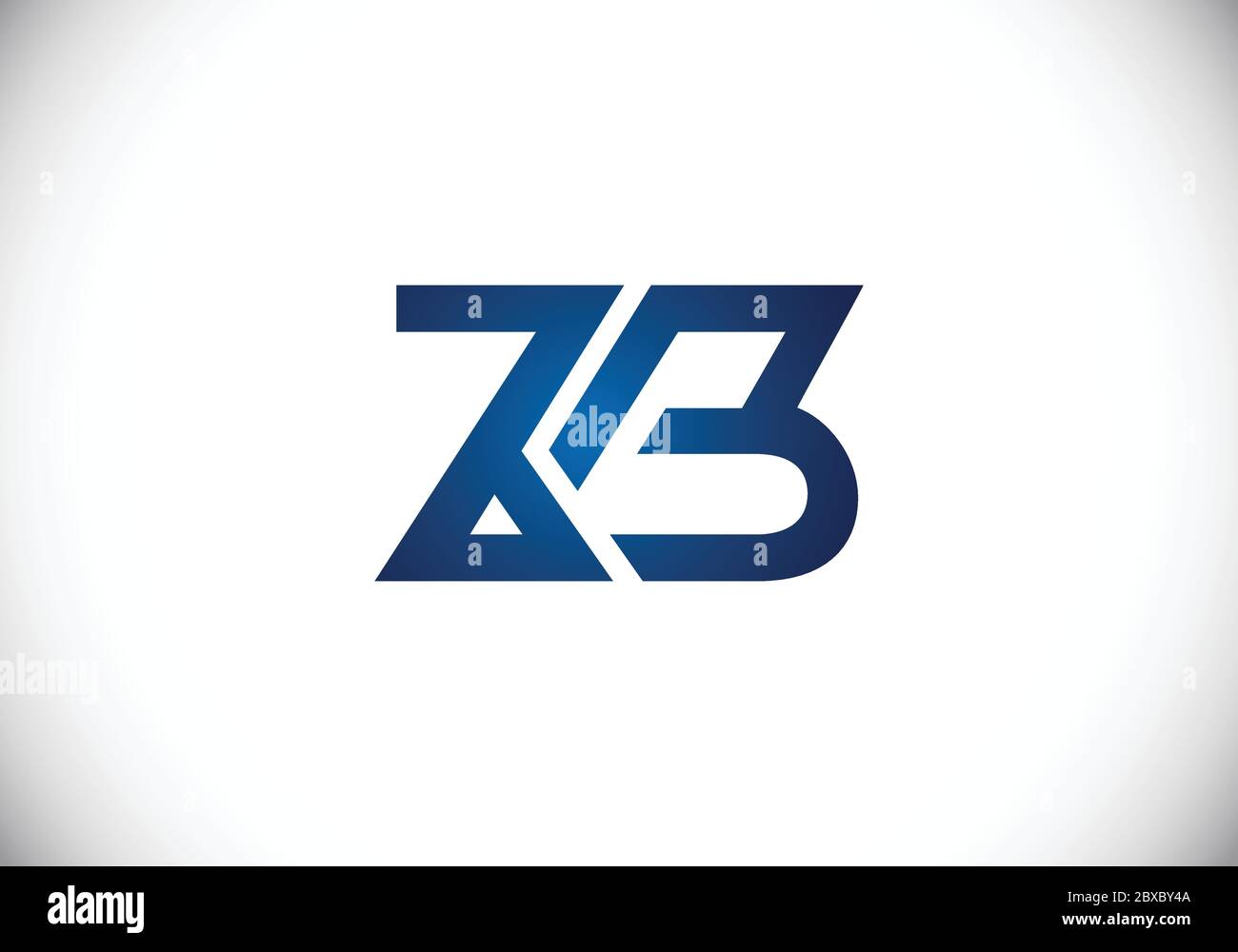 Initial Monogram Letter Z B Logo Design Vector Template. Graphic ...