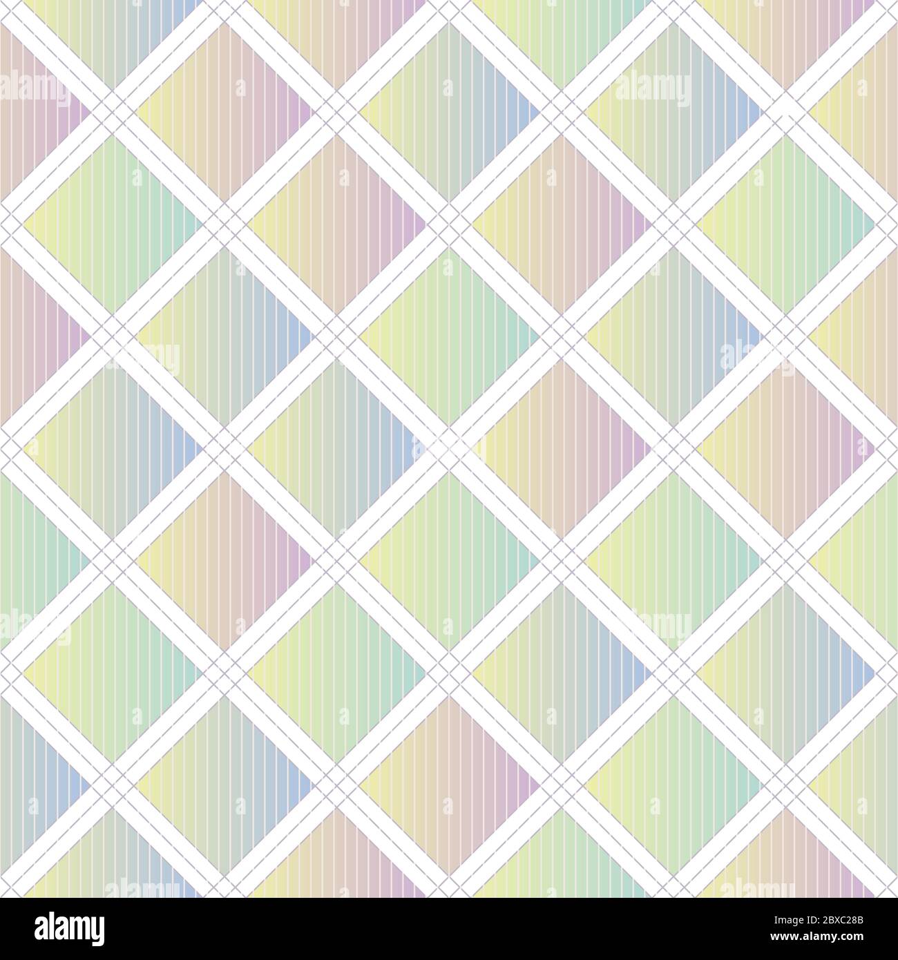 geometric seamless vector pattern in pastel ombre Stock Vector