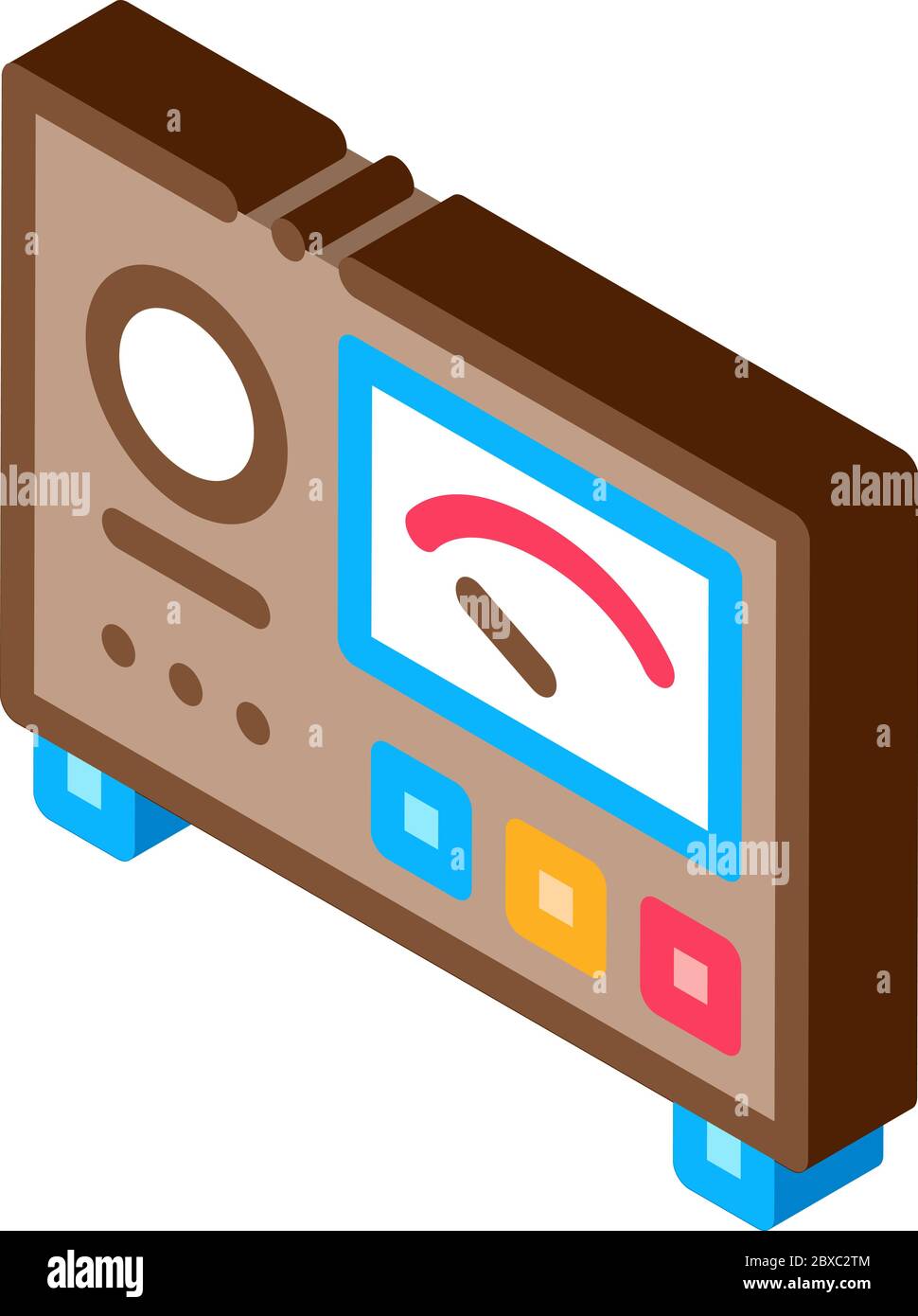 Tattoo Equipment isometric icon vector illustration Stock Vector