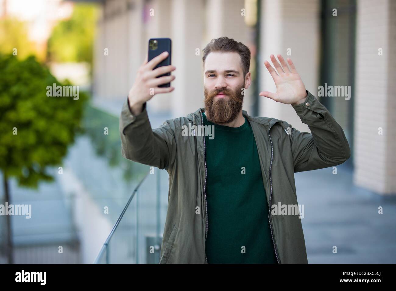 Photo handsome unshaved man hi-res stock photography and images - Alamy