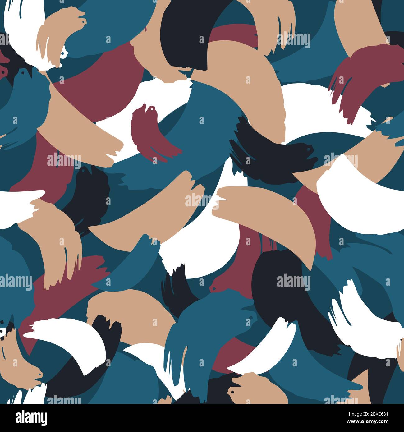 Seamless pattern. Creative abstract texture. Great for fabric, textile. Vector illustration Stock Vector